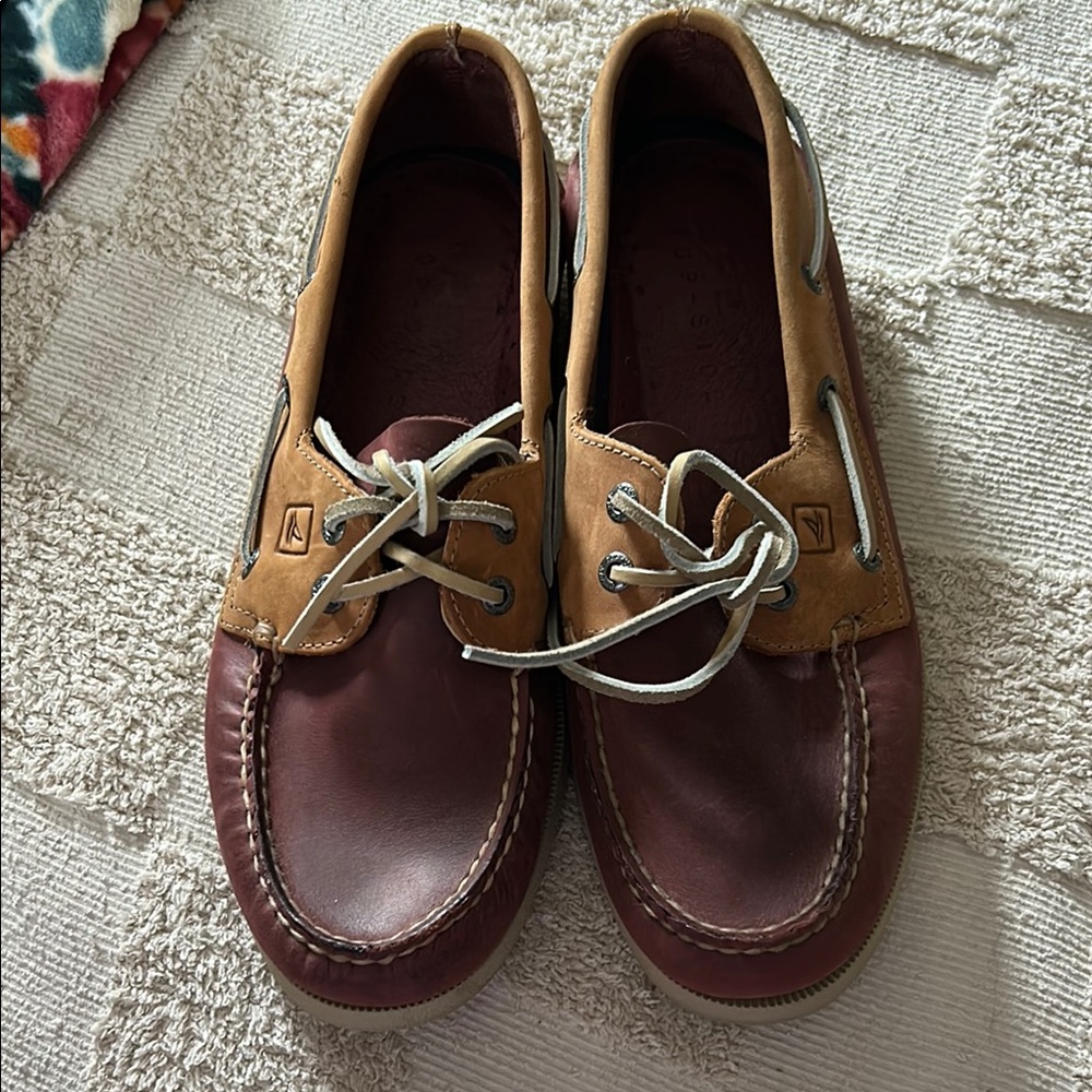 Men's Two-Tone Leather Sperry Boat Shoes